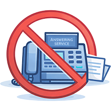 No Answering Services Icon