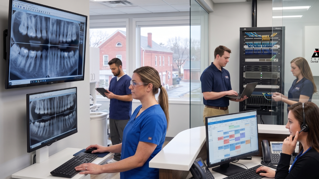 Expert dental IT support in Manchester CT provided by Abele Technologies, optimizing clinical practice management software and secure local server networks.